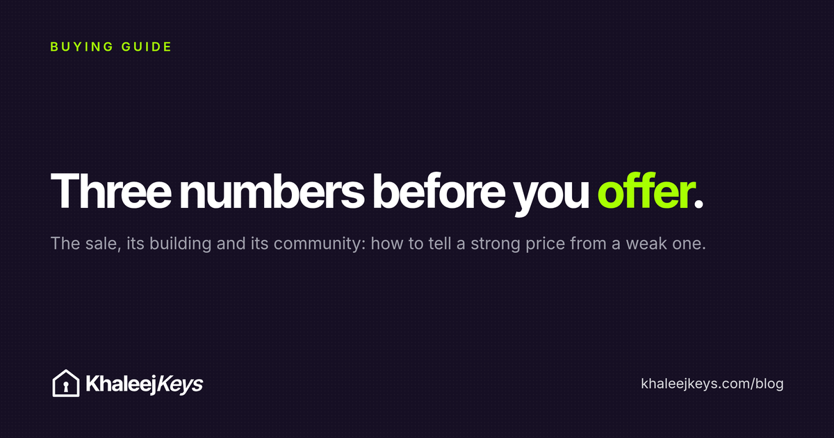 Three numbers to check before you make an offer in Dubai
